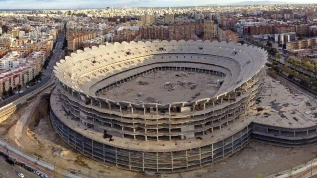 Imagen de archivo de la construcción del Nuevo Mestalla.