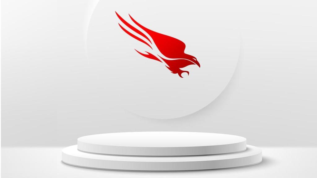 El logo de CrowdStrike Falcon.
