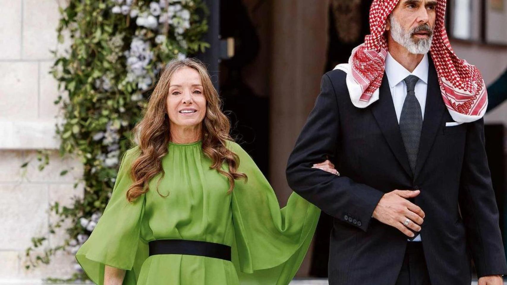 La doble princesa Miriam de Ungría, junto al príncipe Ghazi bin Muhammad de Jordania.