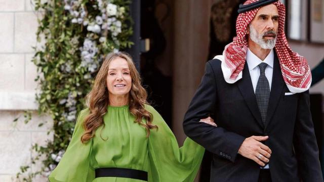 La doble princesa Miriam de Ungría, junto al príncipe Ghazi bin Muhammad de Jordania.
