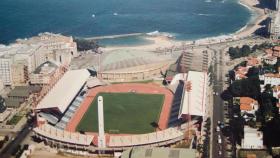 Vista aérea del antiguo estadio de Riazor