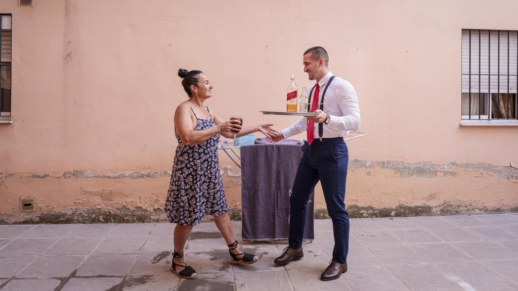 Cristian y su madre, María.