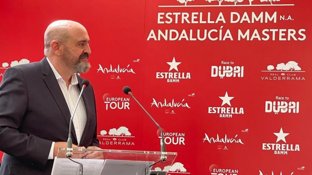 Óscar Díaz como jefe de prensa en distintas ediciones del Estrella Damm Andalucía Masters.