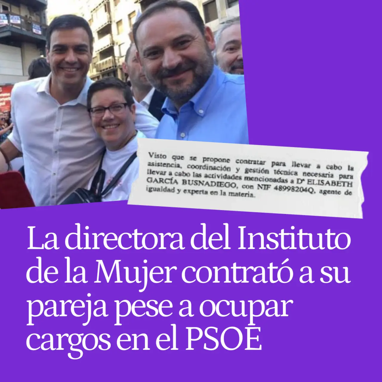 La directora del Instituto de la Mujer dio contratos a su pareja cuando llevaba Igualdad en Valencia y en la Ejecutiva del PSOE