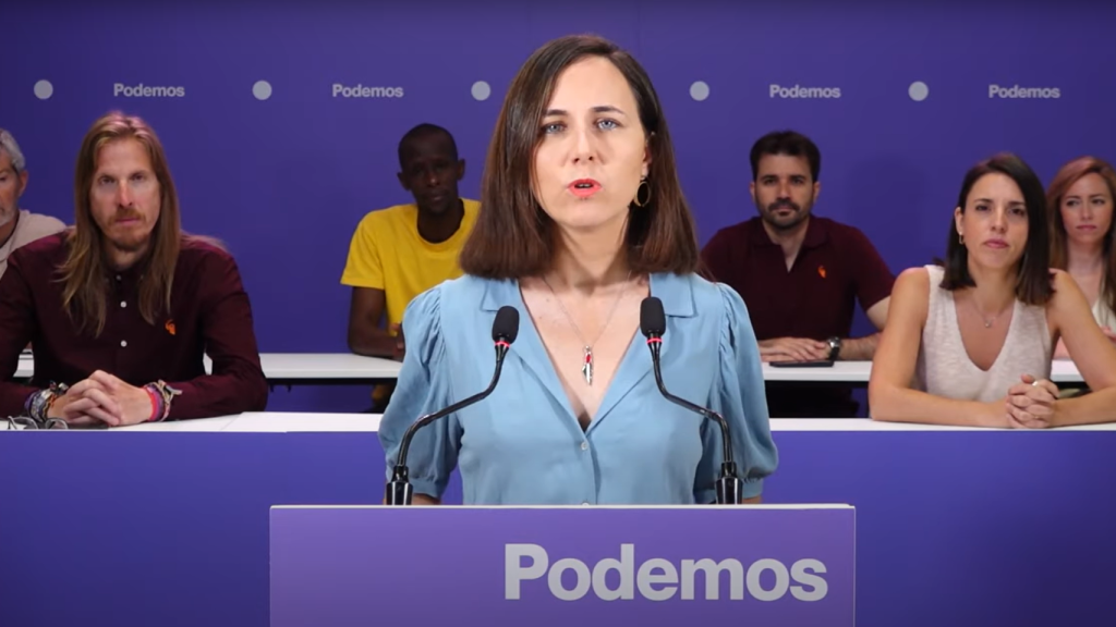 Ione Belarra en el Consejo Ciudadano Estatal de Podemos.