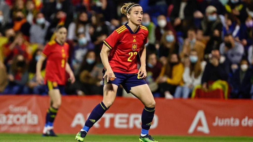 Bárbara Latorre durante un partido con España en 2022