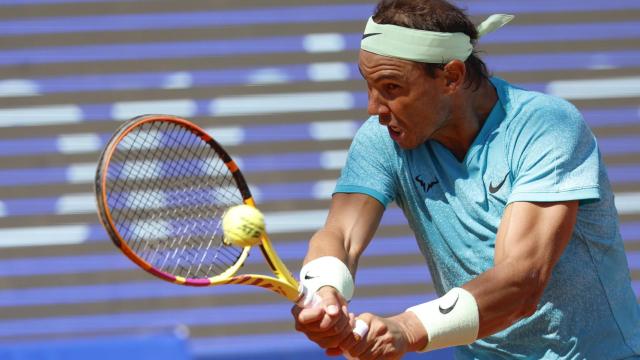 Rafa Nadal, en el partido ante Ajdukovic en Bastad.