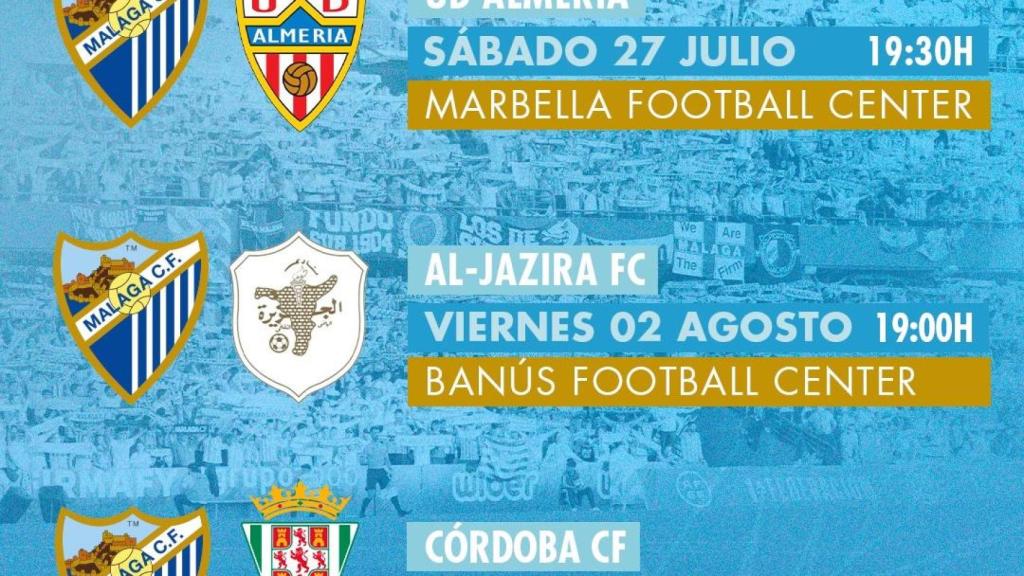 Pretemporada del Málaga 2024-25: partidos amistosos, fechas, rivales, resultados y dónde ver en TV