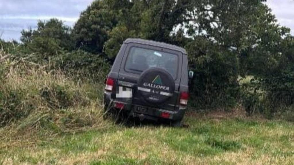 Imagen del vehículo accidentado