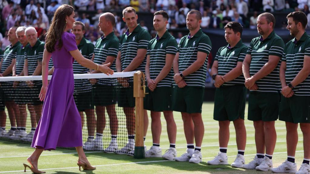 Kate Middleton, en la ceremonia de campeones de Wimbledon 2024