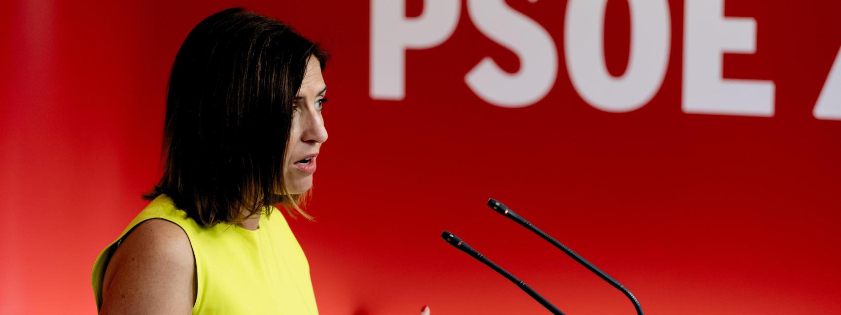 La portavoz de la Ejecutiva Federal del PSOE, Esther Peña.