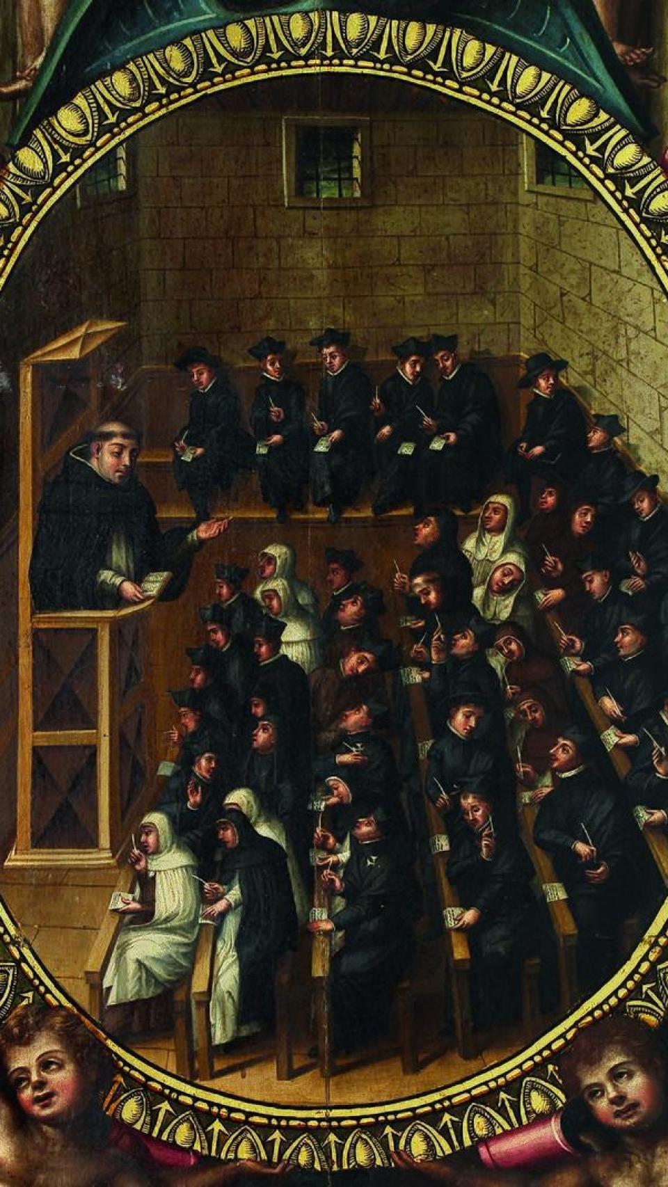 Alumnos en la Universidad de Salamanca, siglo XVII. https://es.wikipedia.org