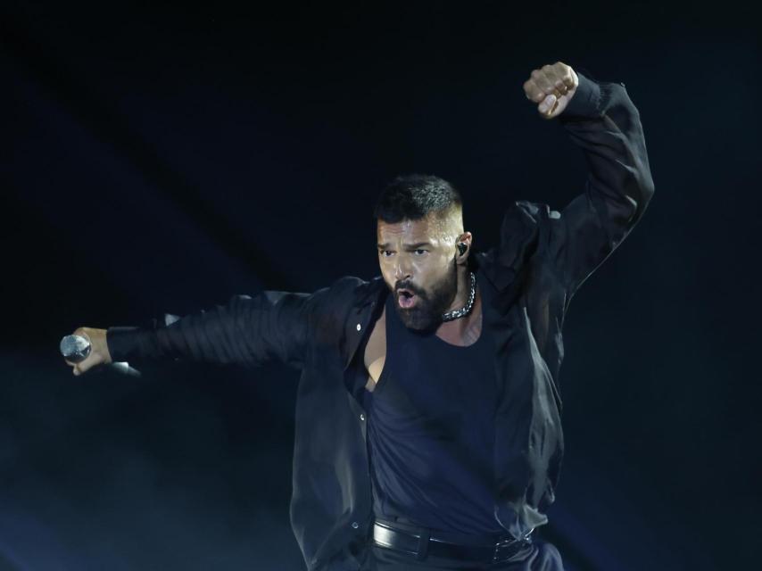 Ricky Martin, durante su reciente recital en Madrid.