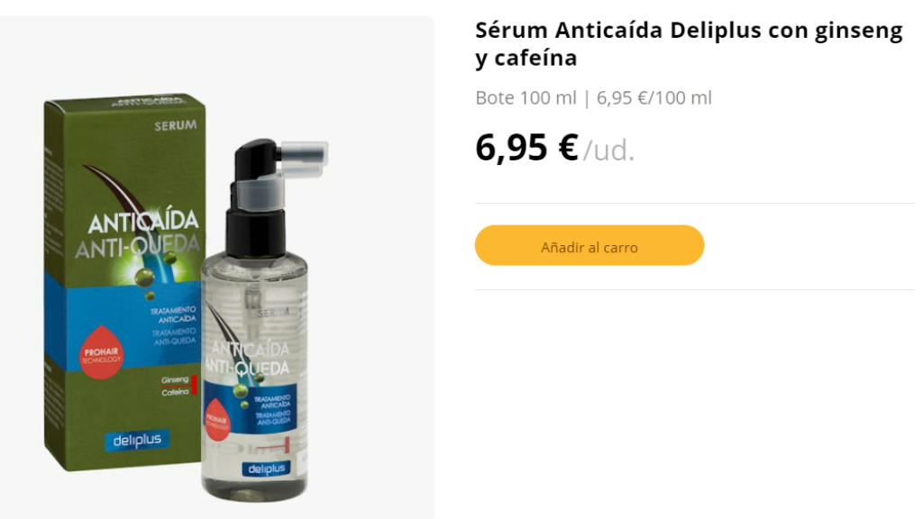 Sérum Anticaída Deliplus.