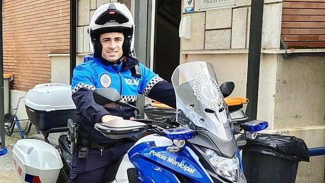 Diego, el agente de la policía local que ha salvado una vida en Valladolid