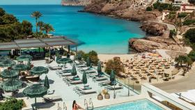 Vista de Cala Vicenç desde el hotel.