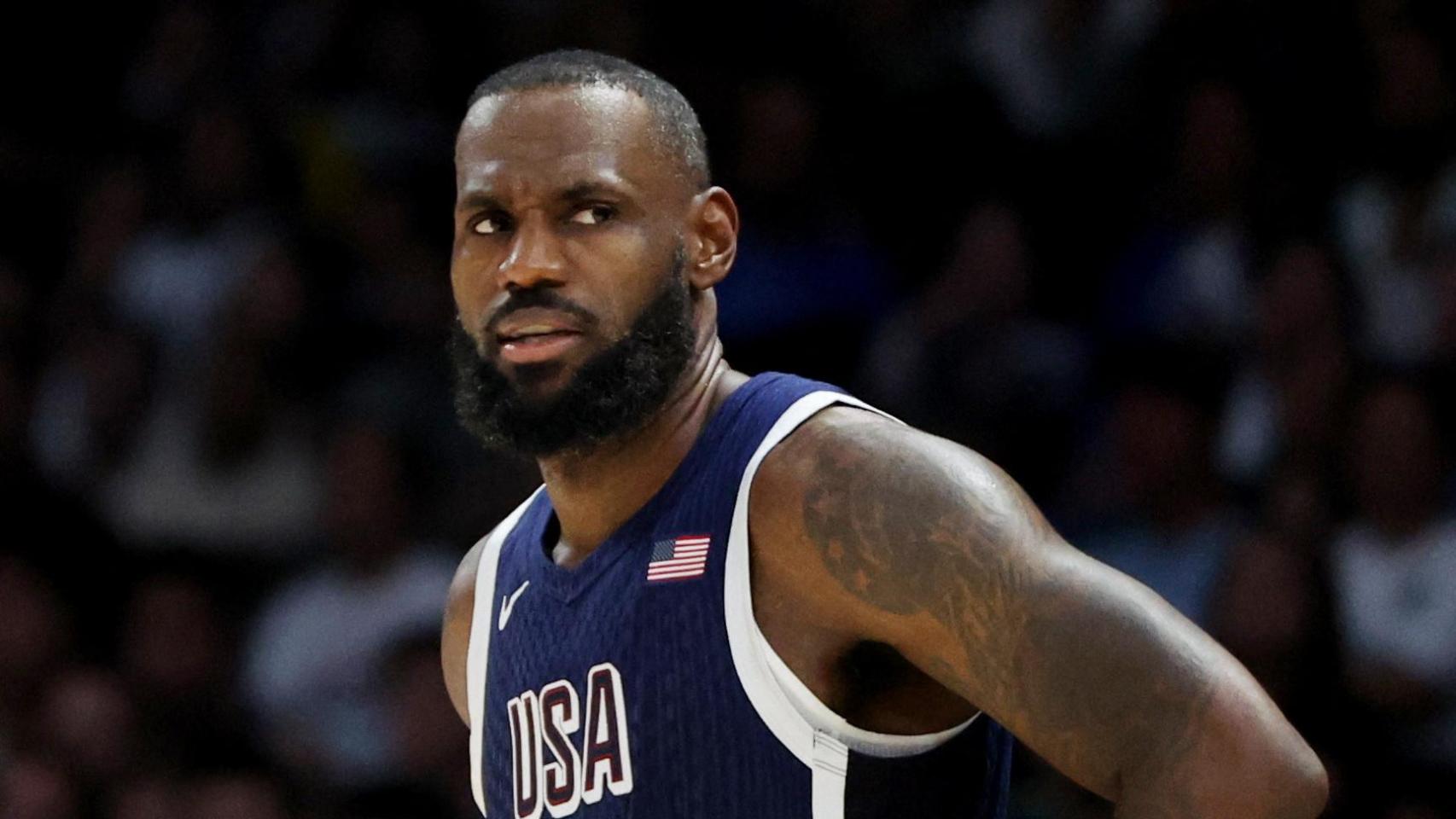 LeBron James, con la selección de Estados Unidos