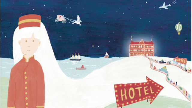 Ilustración de Lidia Brankovi para 'El Gran Hotel de las Emociones' (Maeva Young)