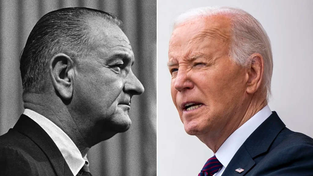 Lyndon B. Johnson y Joe Biden.