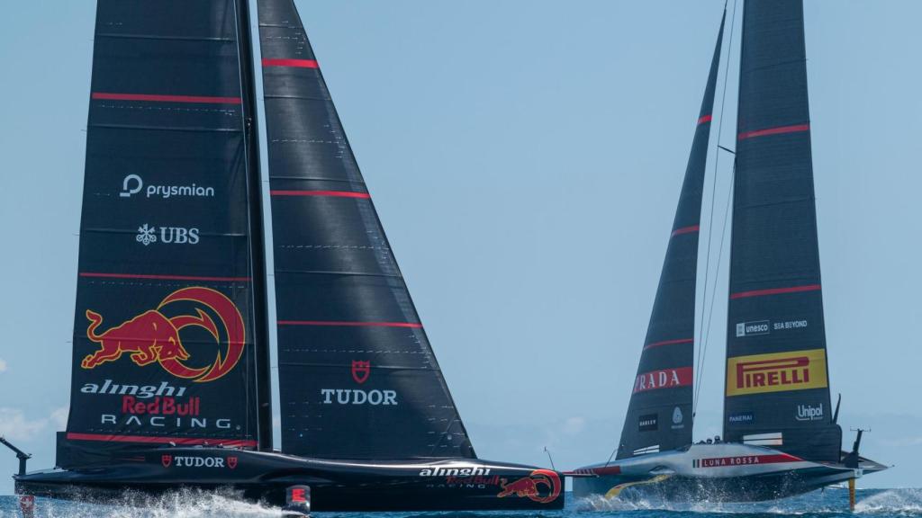 Entrenamientos previos a la America's Cup en Barcelona