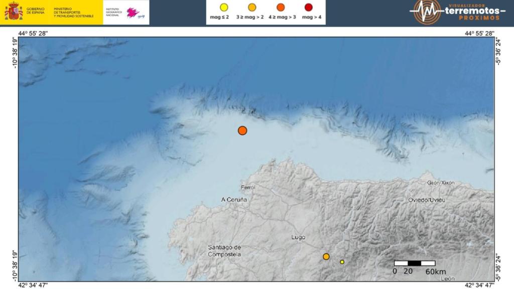 Terremoto en el norte de Galicia