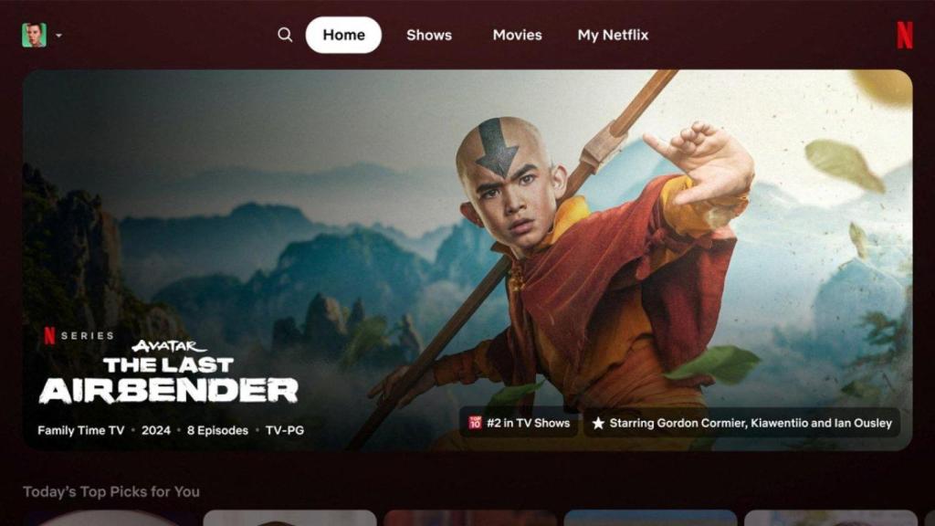 La nueva interfaz de Netflix