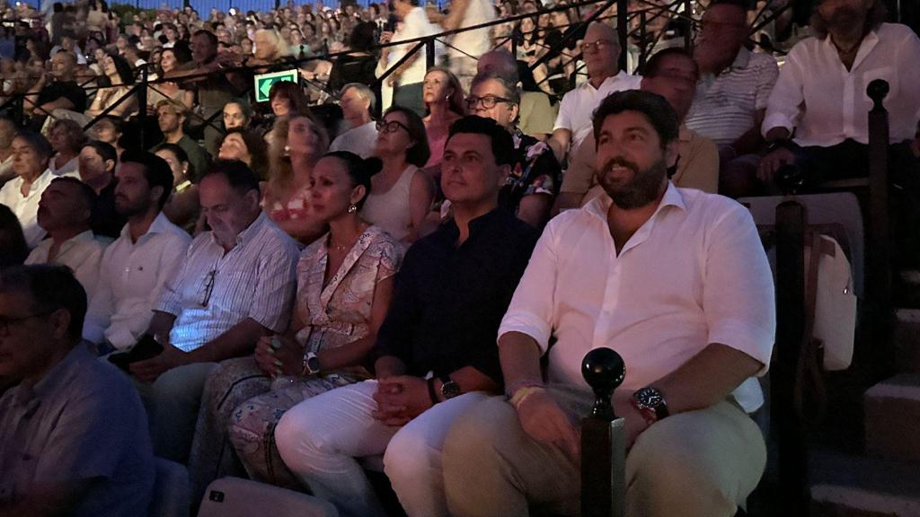 El presidente de la Región de Murcia, Fernando López Miras, asiste al concierto de Diana Krall en el Festival Internacional de Jazz de San Javier.