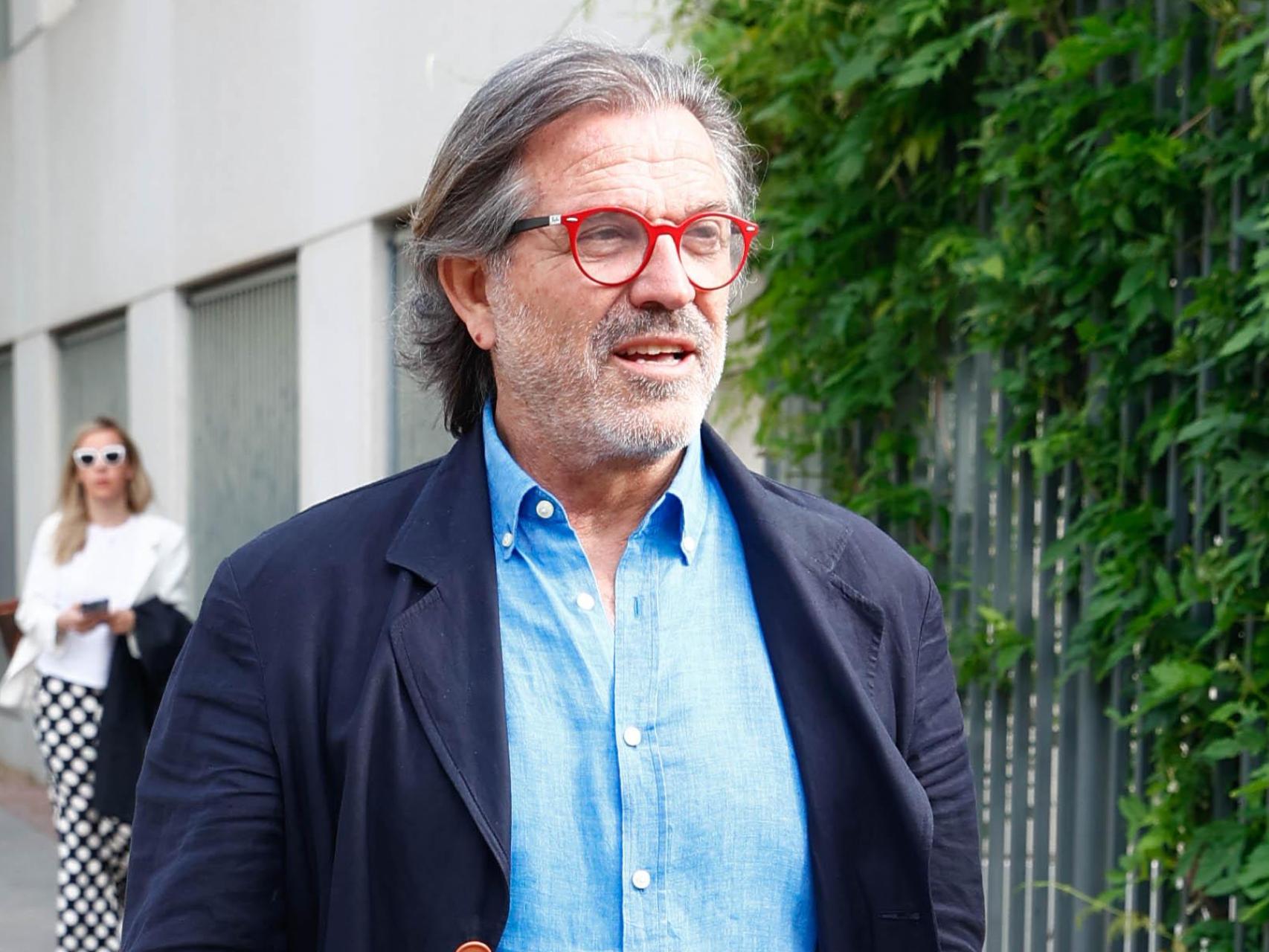 El comunicador Pepe Navarro, llegando a los juzgados, en junio de 2022.