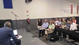 El concejal de Turismo, Christoph Strieder, durante la presentación proyecto In Genios Duero Douro el Centro de Interpretación das Minas de Argonzelo