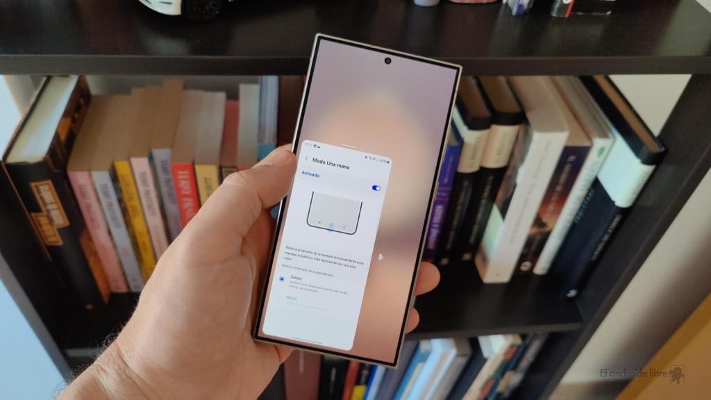 Modo Una mano de Samsung