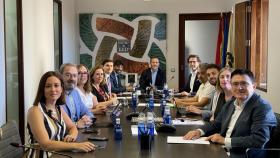 Reunión de la comisión ejecutiva del Consorcio de Toledo este martes bajo la presidencia del alcalde, Carlos Velázquez.