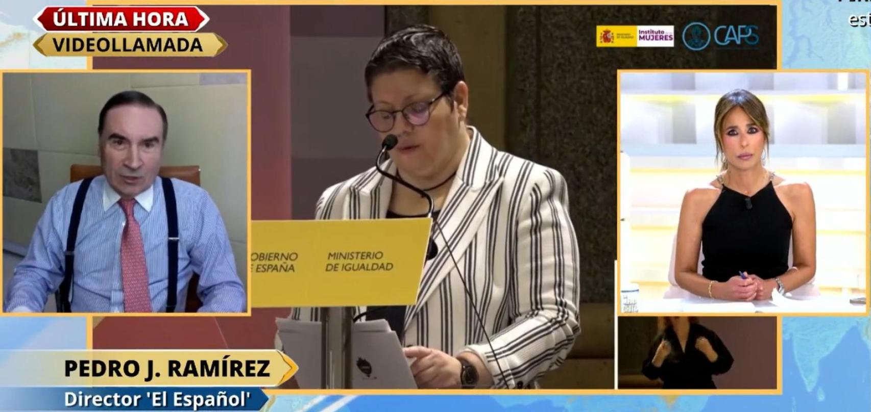 Pedro J. Ramírez este martes en 'La Mirada Crítica' de Telecinco.