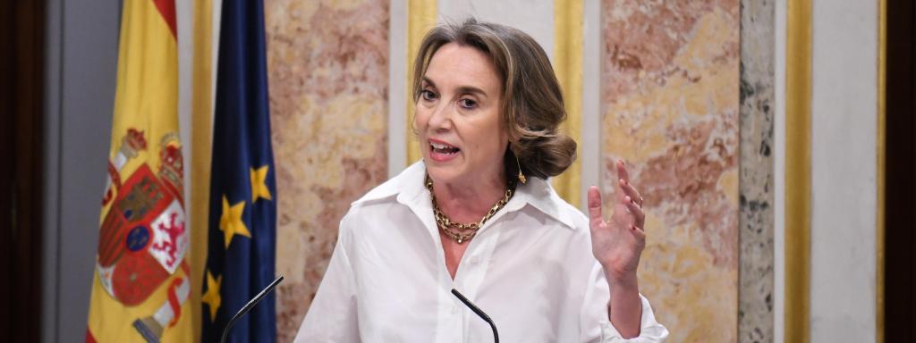 La secretaria general del PP, Cuca Gamarra.