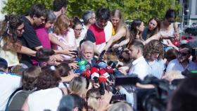 Antonio Camacho, defensor de Begoña Gómez, el pasado 19 de julio en los Juzgados de Plaza de Castilla./