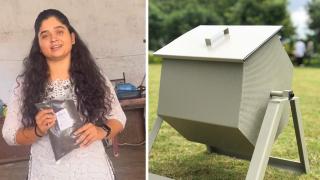 El sencillo invento de una joven que convierte la basura de tu cocina en compostaje para plantas en tiempo récord