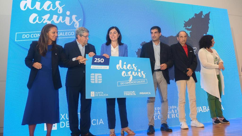 Entrega de los premios de los Días Azuis do Comercio Galego