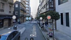 Rúa Hernán Cortés en Vigo.