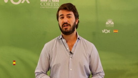 El portavoz de Vox en las Cortes, Juan García-Gallardo