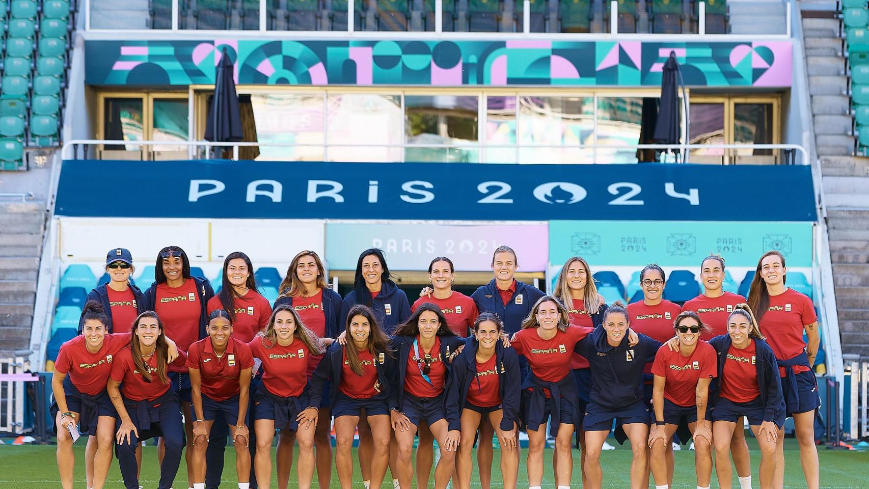 La selección española femenina de fútbol antes de su debut en París 2024