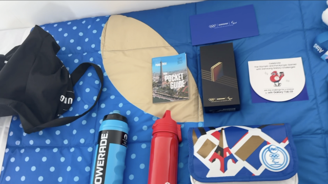 Kit de bienvenida en la Villa Olímpica para los atletas