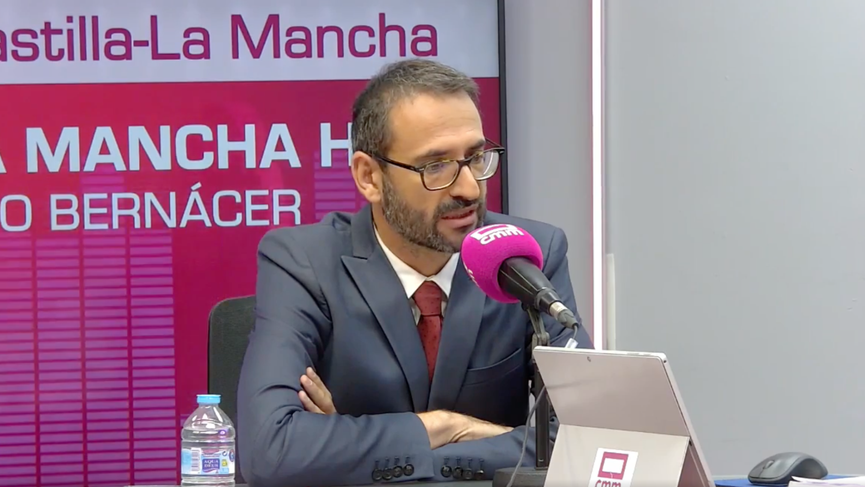 Sergio Gutiérrez, durante una entrevista en Radio Castilla-La Mancha.