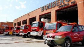 Bomberos de Cuenca. Imagen de archivo.