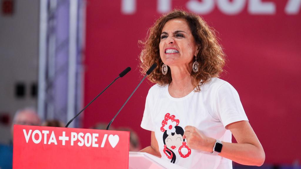 María Jesús Montero, en un acto del PSOE.