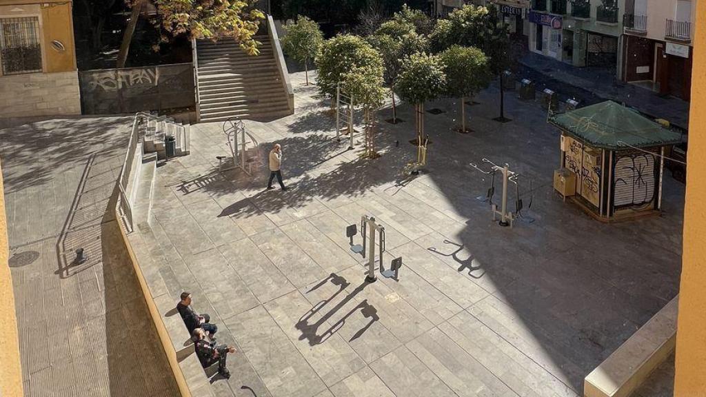 Imagen de la Plaza Pepe Mena, en el Centro de Málaga.