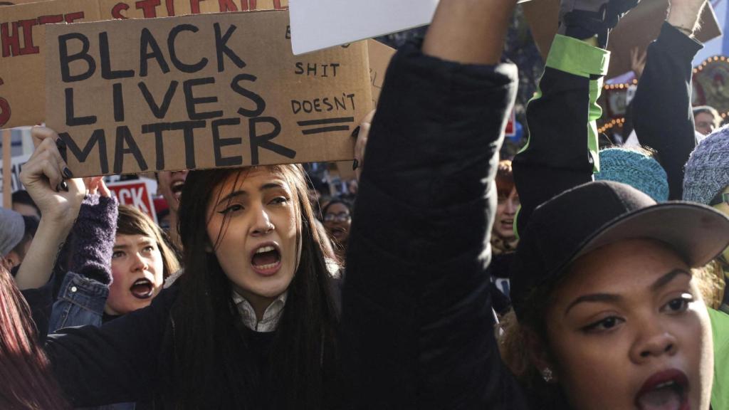 Una manifestación de Black Lives Matter, en una fotografía de archivo.