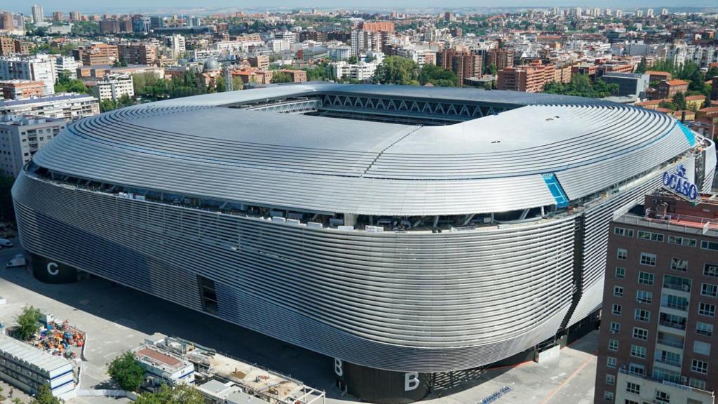 El reformado estadio Santiago Bernabéu.