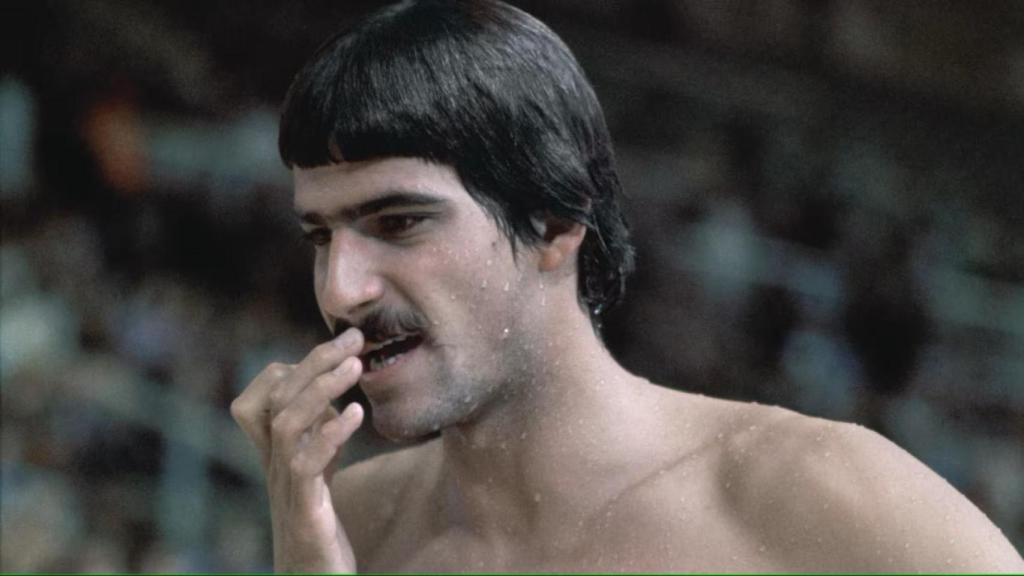 El nadador Mark Spitz en los Juegos Olímpicos de Múnich 1972