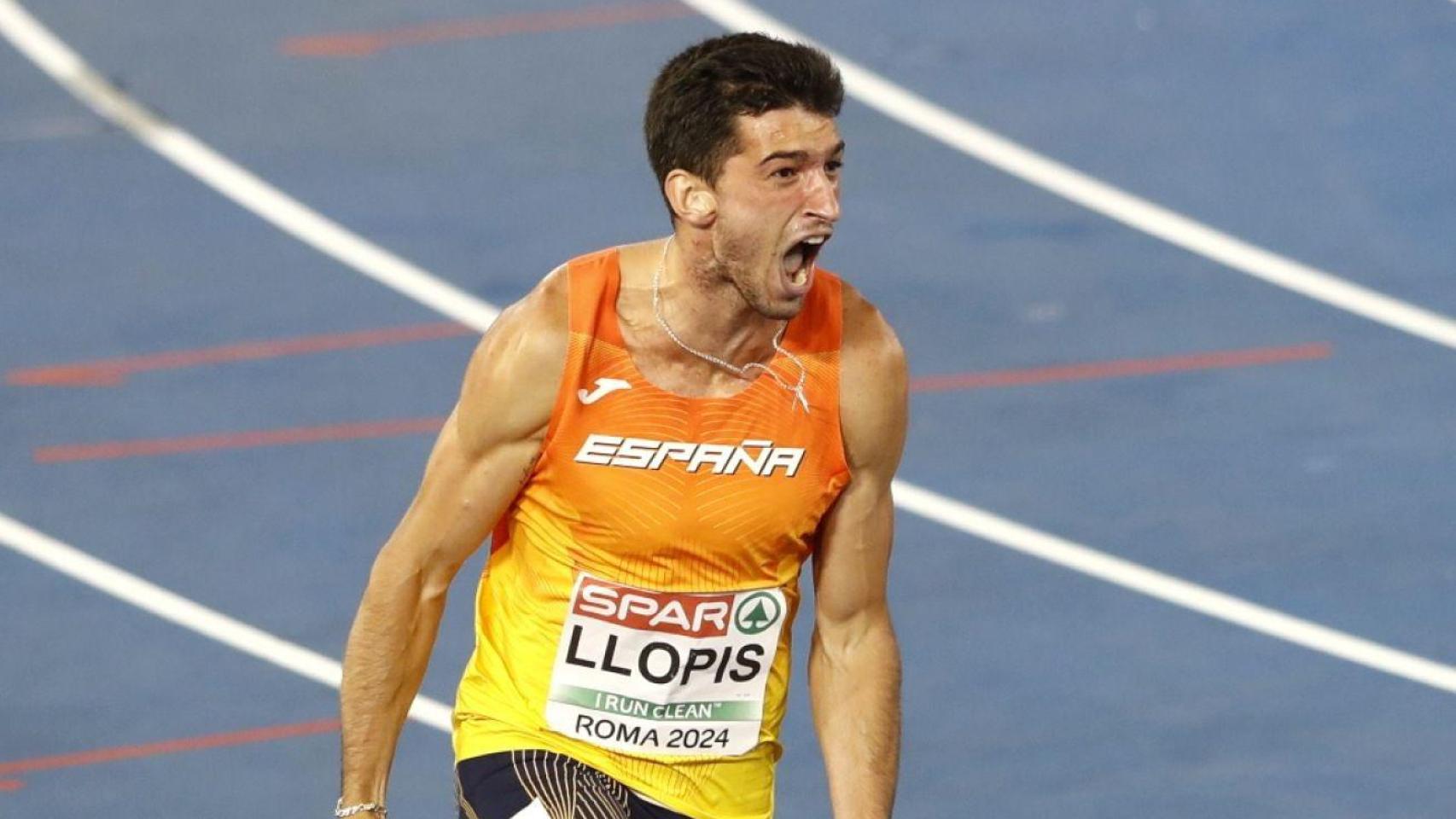 Quique Llopis, en el Campeonato de Europa.