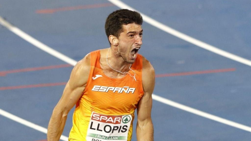 Quique Llopis, en el Campeonato de Europa.