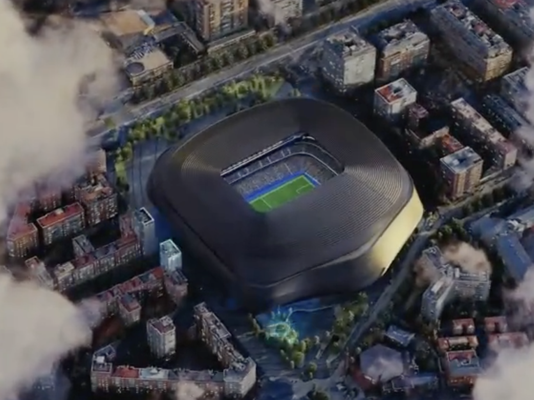 El nuevo Bernabéu en el videojuego EA FC 25